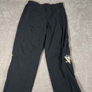 Adidas NHL Center Ice‎ Penguins Pants Men's Large Black Hockey Warm-Up NWT